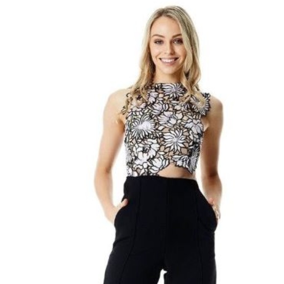 self portrait lace jumpsuit